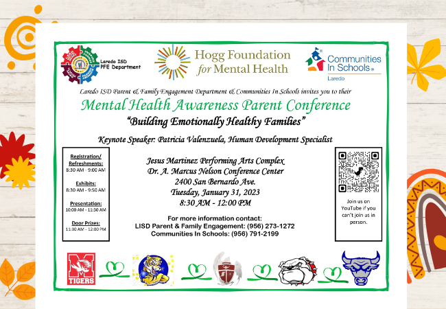 Mental Health Awareness Parent Conference  "Building Emotional Healthy Families"