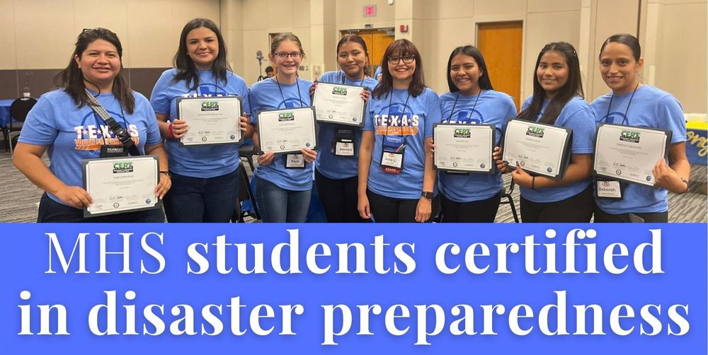 MHS students certified in disaster preparedness