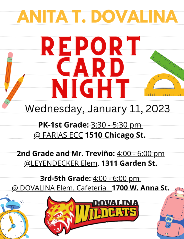 Report Card Night Flyer