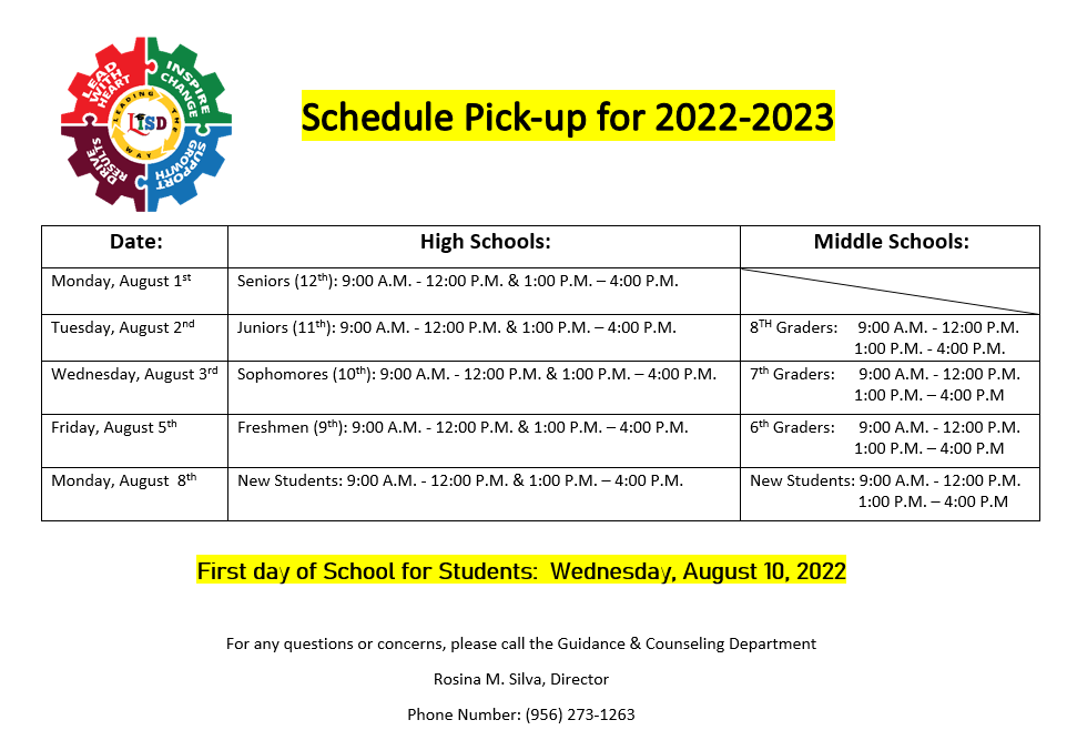 schedule pick up 