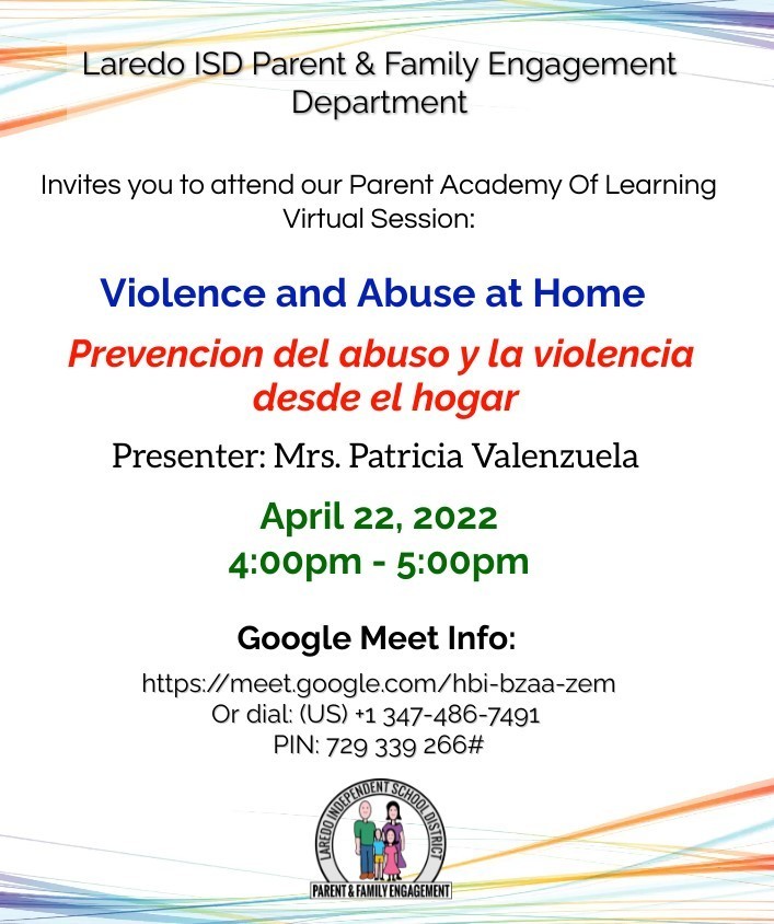 violence and abuse at home flyer