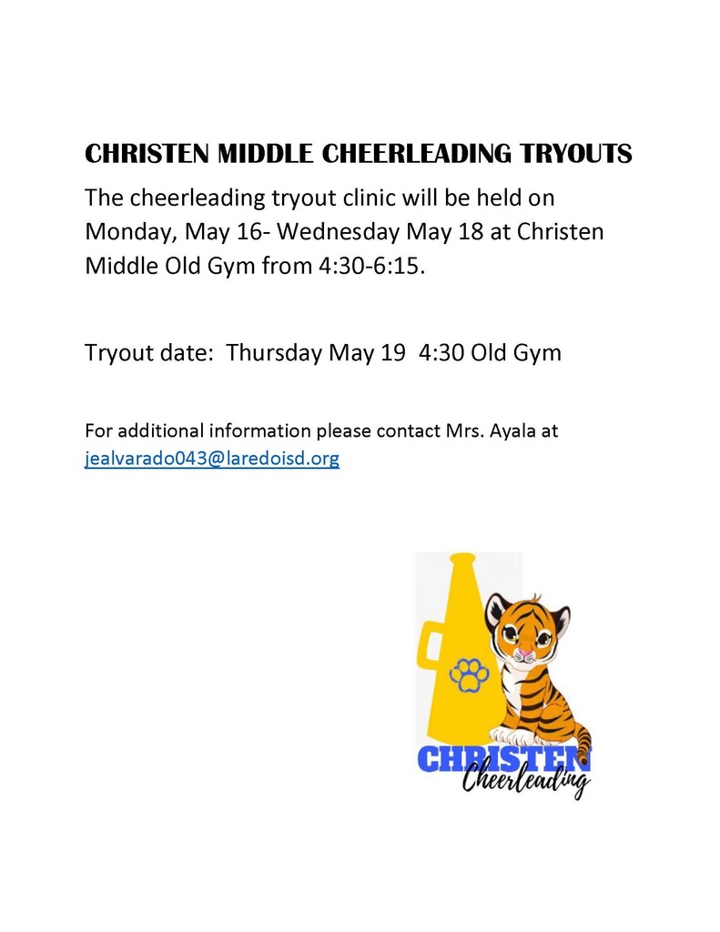Cheerleading Tryout Flyer