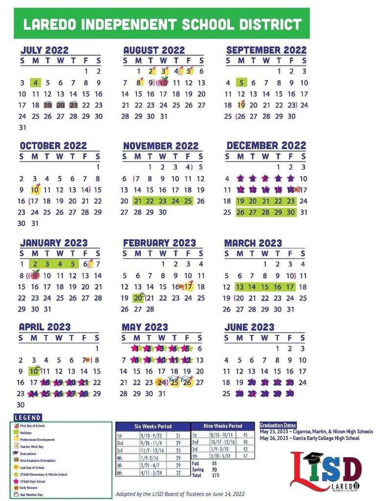 Scholastic Calendar 2022-2023