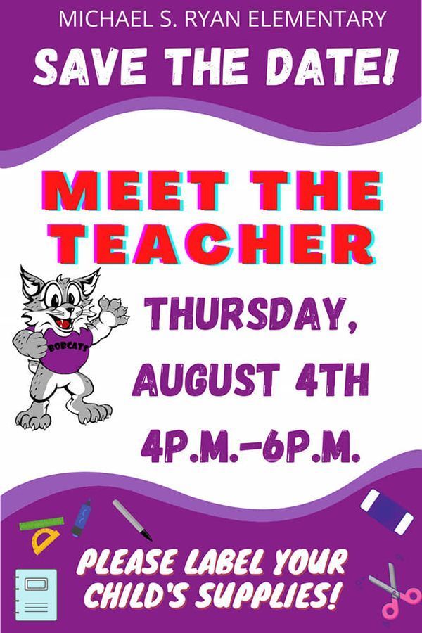 meet the teacher flyer 