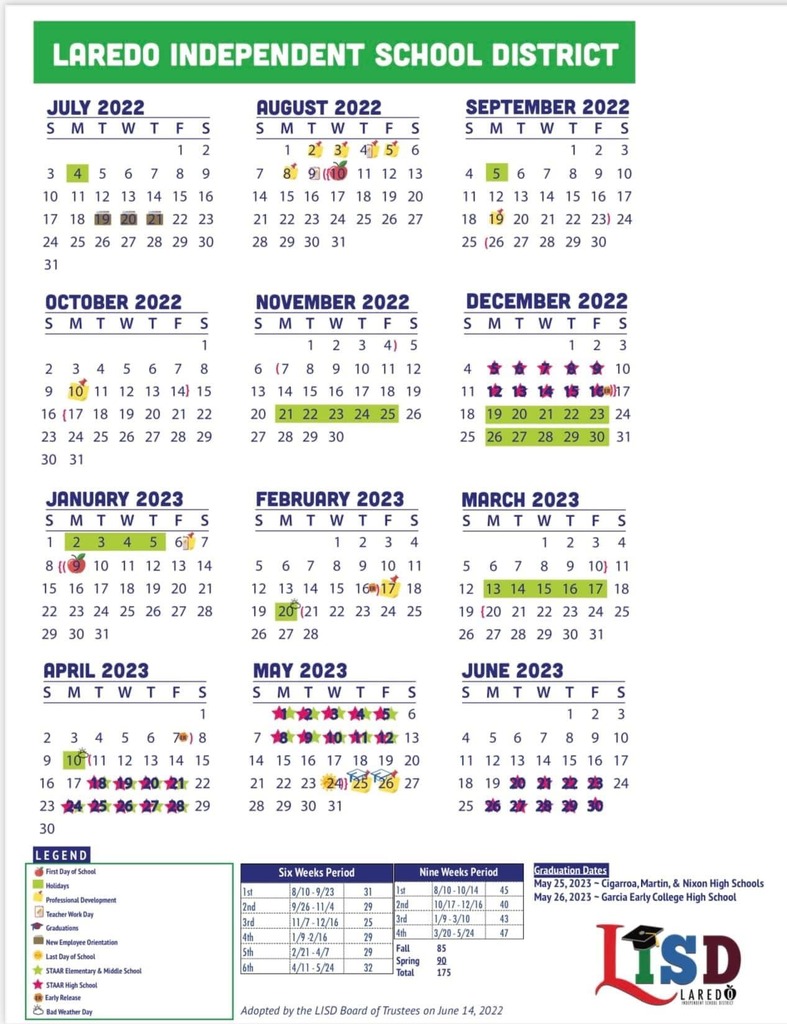 2022-2023 School Calendar