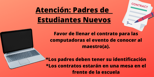Chromebook Announcement Spanish