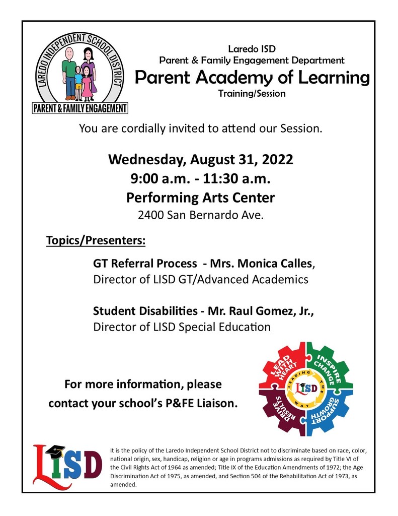 Parent Academy of Learning 