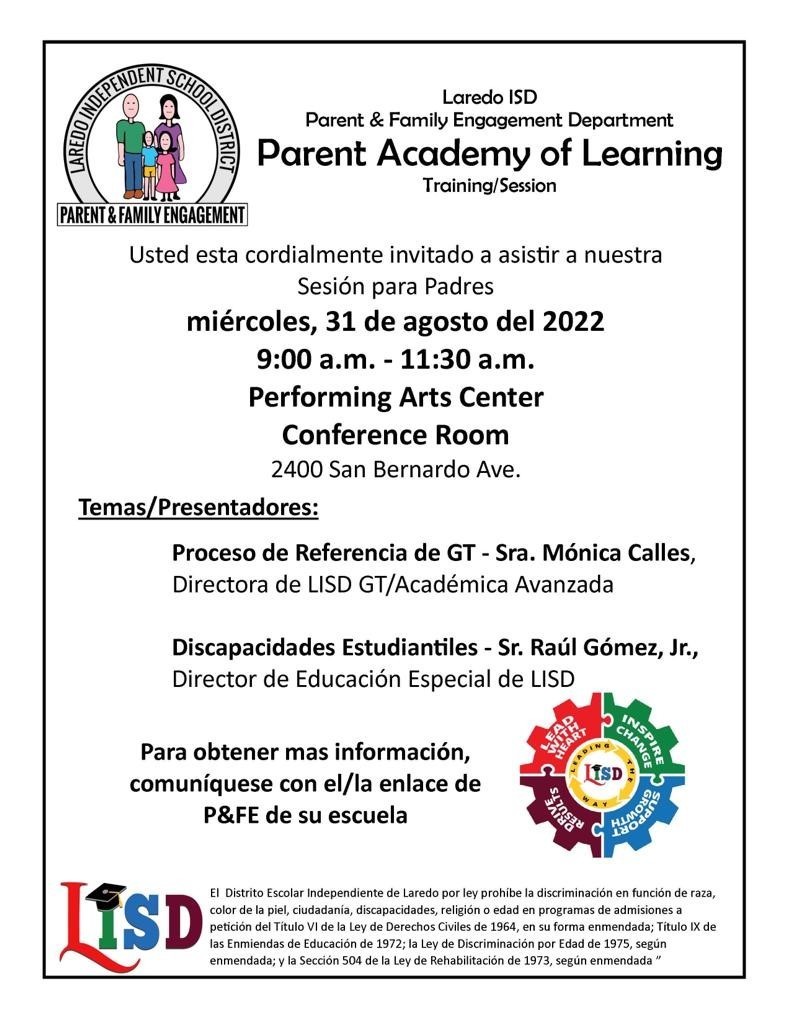 Parent Academy of Learning
