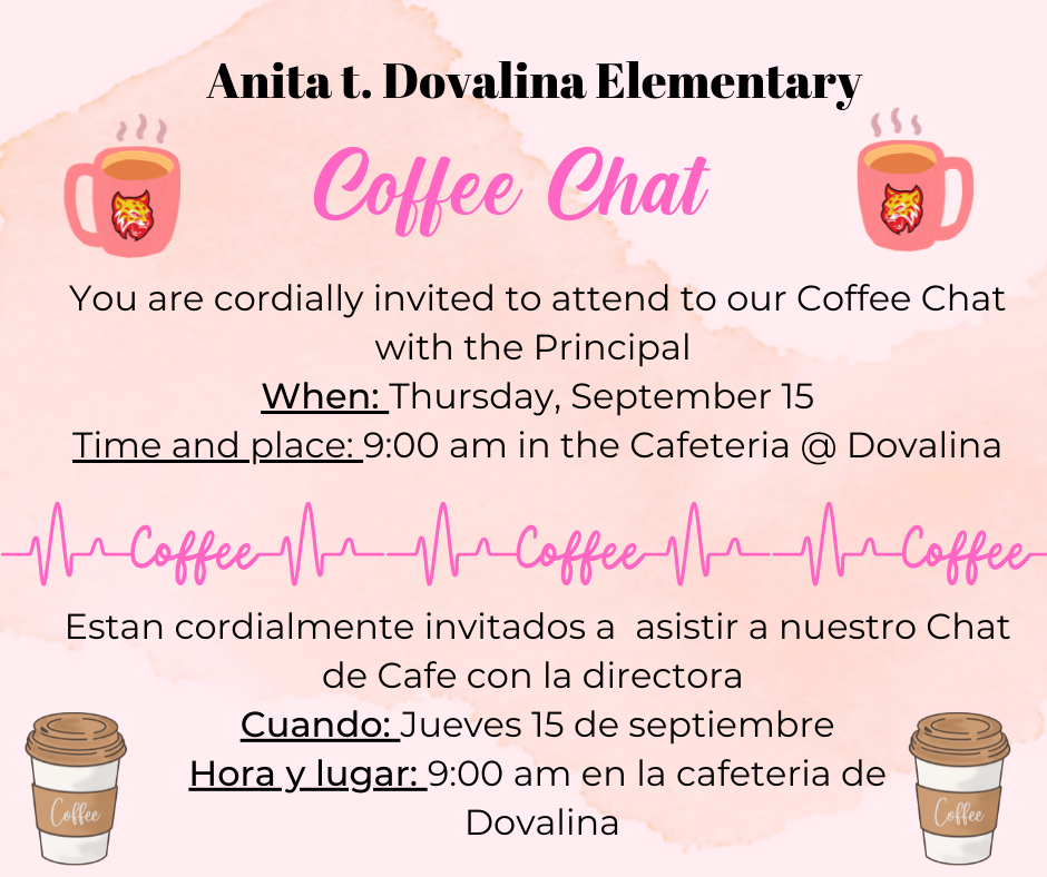 Coffee chat flyer