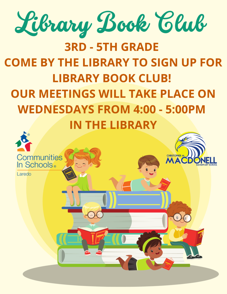 Library Book Club Flyer
