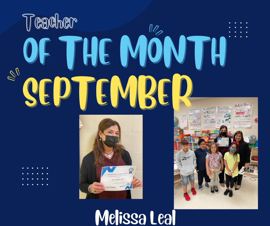 Teacher of the Month M. Leal