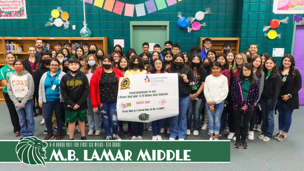 First Six Weeks A/B Honor Roll - 8th Grade