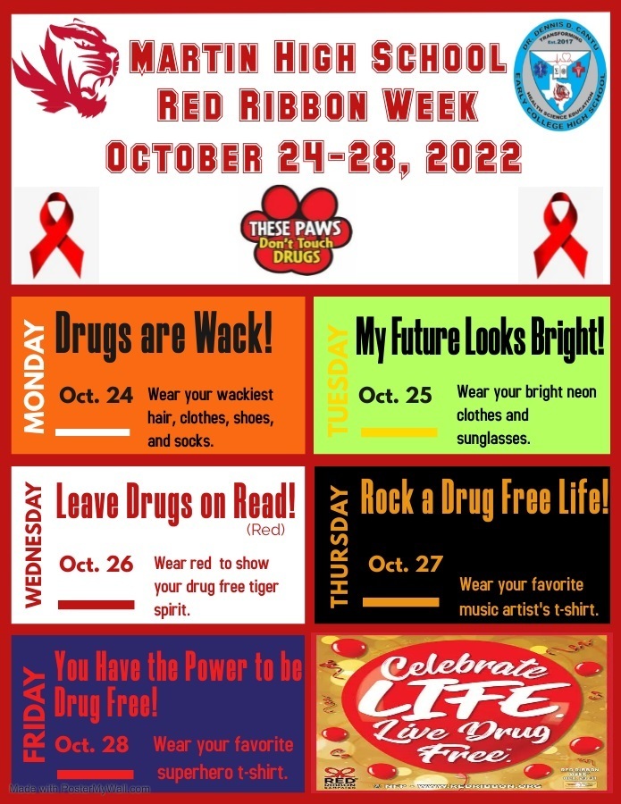 Red Ribbon Week Dress Themes 2022