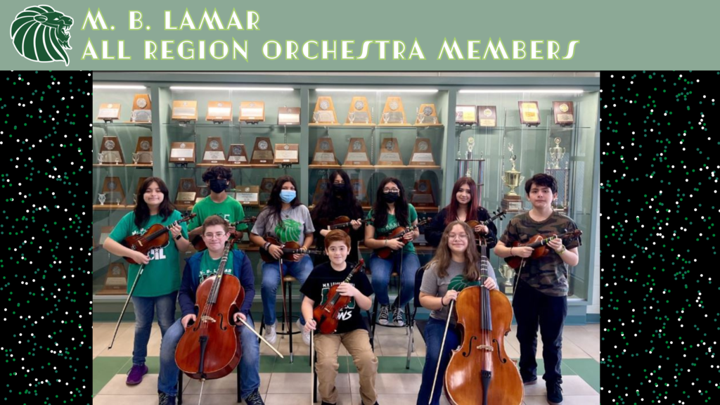 M. B. Lamar All Region Orchestra Members