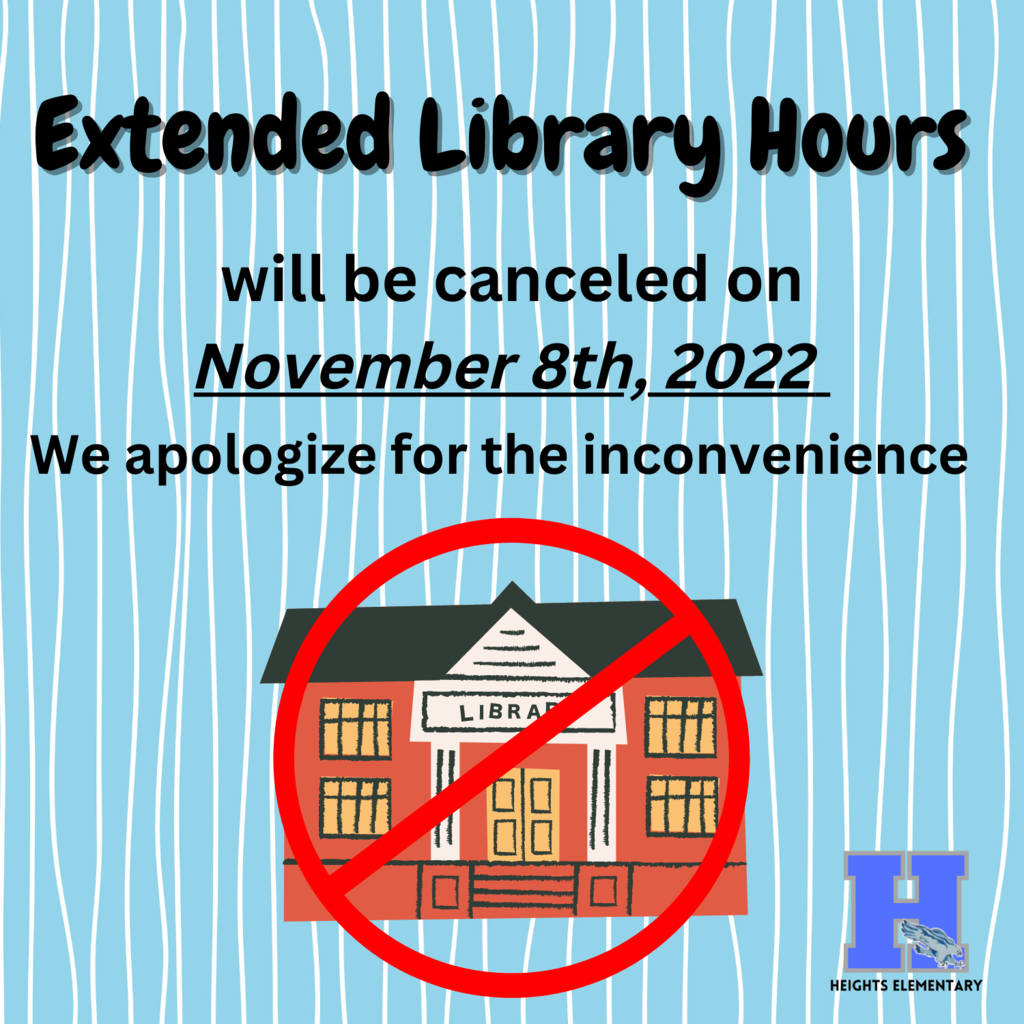 Canceled Extended Library hours