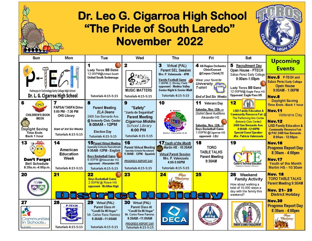 November 2022 Calendar