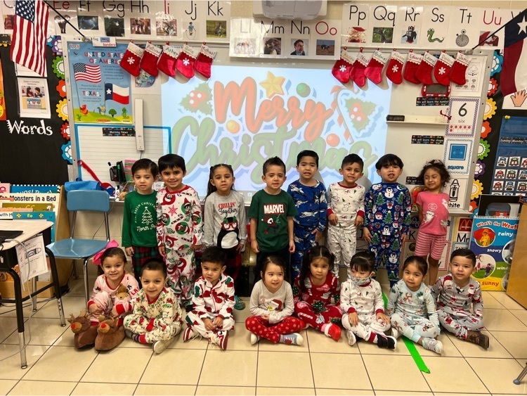 Mrs. Neira’s PK-3 class celebrates Christmas Pajama Day