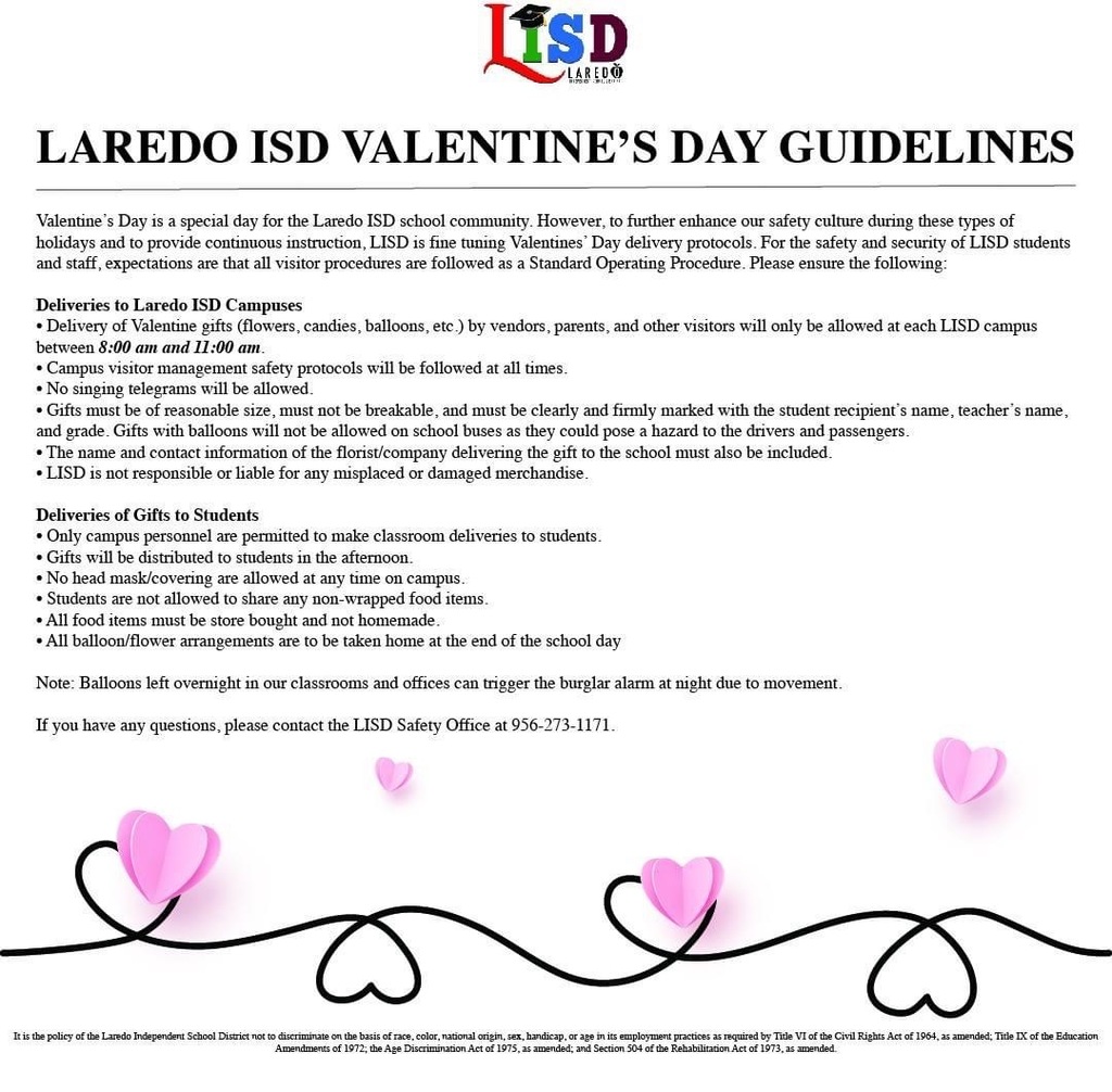 Valentine's Day Guidelines